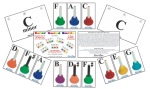 Set of 36 Color Coded Cards for Chromatic Handbells