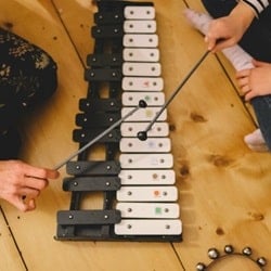 Kids playing Mallets