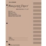Manuscript Paper: Deluxe Pad, 3-Hole Punched