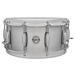 Gretsch Grand Prix Aluminum Snare Drum - 6.5x14 with Gretsch 302 Hoops