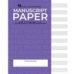 Manuscript Paper: 10-Staff, 3-Hole Punched, Perforated