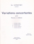 Variations Concertant - Bassoon and Piano