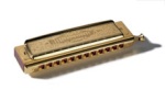 Hohner 270 Super Chromonica Harmonica - Gold