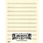 Archives 10 Stave 24 Double Folded Sheets - Manuscript Paper