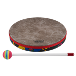 Remo KD-0110-01 Kids Percussion 10" Frame Drum with Mallet - Rain Forest
