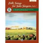 Folk Songs for Solo Singers, Vol. 1 (Medium Low) - Book with CD