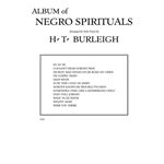 Album of Negro Spirituals - Low Voice