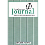 String Research Journal: Volume 4, 2013