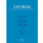 Mass in D major Op 86 - Vocal Score (Organ Version)