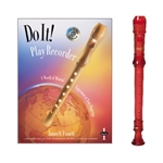 Canto 1-pc Red Recorder & Do It! Recorder Book and CD