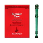 Canto 1-pc Green Recorder & Recorder Time Book