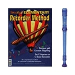 Canto 1-pc Blue Recorder & Trophy Recorder Method Book
