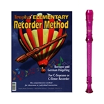 Canto 1-pc Purple Recorder & Trophy Recorder Method Book