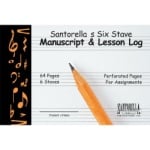 Manuscript Paper and Lesson Log, 6-Staff