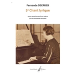 Chant lyrique No. 5 - Alto Sax and Piano