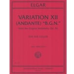 Variation XII "B.G.N." from Enigma Variations - Cello Quintet