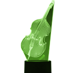 Upright Bass 3D LED Lamp