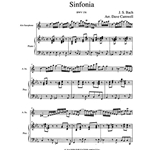 Sinfonia, BWV 156 - Alto Saxophone and Piano