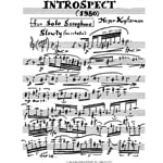 Introspect - Alto Saxophone Unaccompanied