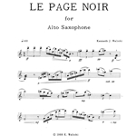 Le Page Noir - Alto Saxophone Unaccompanied