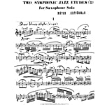2 Symphonic Jazz Etudes - Alto Saxophone Unaccompanied