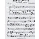 Sicilienne, Op.78 - E-flat Sopranino Sax and Piano