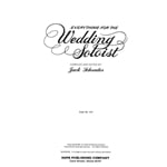 Everything for the Wedding Soloist - PVG Songbook