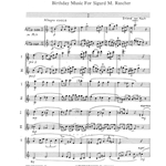 Birthday Music for Sigurd Rascher - Alto Sax Duet