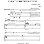 When the Thunder Speaks - Alto Saxophone and Piano