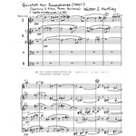 Quintet for Saxophones (SAATB) - Score and Parts