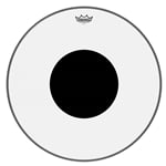 Remo 22" Controlled Sound Clear Black Dot Bass Drumhead - Top Black Dot