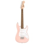 Fender Mini Stratocaster, Laurel Fingerboard, White Pickguard, Shell Pink