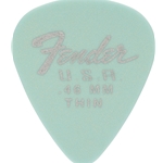 Fender Dura-Tone 351 Shape Delrin Guitar Picks, Thin, Daphne Blue, 12-Pack