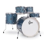 Gretsch Energy 5-pc Drum Set with Hardware and Cymbals Bundle - Blue Sparkle