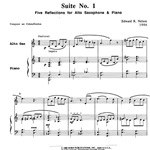 Suite No. 1 - Alto Saxophone and Piano