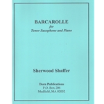 Barcarolle - Tenor Saxophone and Piano