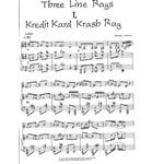 3 Line Rags - Alto Saxophone and Piano