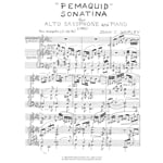 Pemaquid Sonatina - Alto Sax and Piano