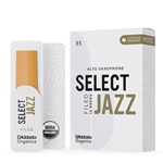 D'Addario Organic Select Jazz Filed Alto Sax Reeds - 10 Pack