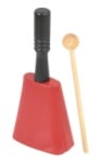 EZ Grip Cowbell w/Handle & Beater - Red