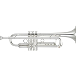 Yamaha YTR-8335IIRS Xeno Silver Professional Trumpet, Reverse Style
