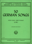 50 German Songs - Low Voice and Piano