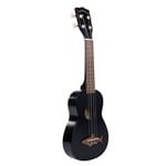 Makala MK-SS/BLK Shark Soprano Ukulele - Blacktip