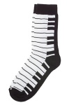 Ladies Keyboard Socks - Black and White