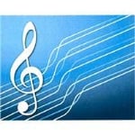 Blue G Clef Boxed Cards
