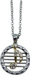 G Clef Staff 2 Tone Necklace