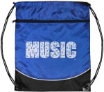 Blue Drawsting Music Bag