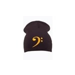 Black Bass Clef Beanie Hat