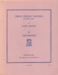 3 Easy Pieces, No. 2: Sarabande - Flute and Piano