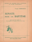 Sonate pour un Bapteme (Score)